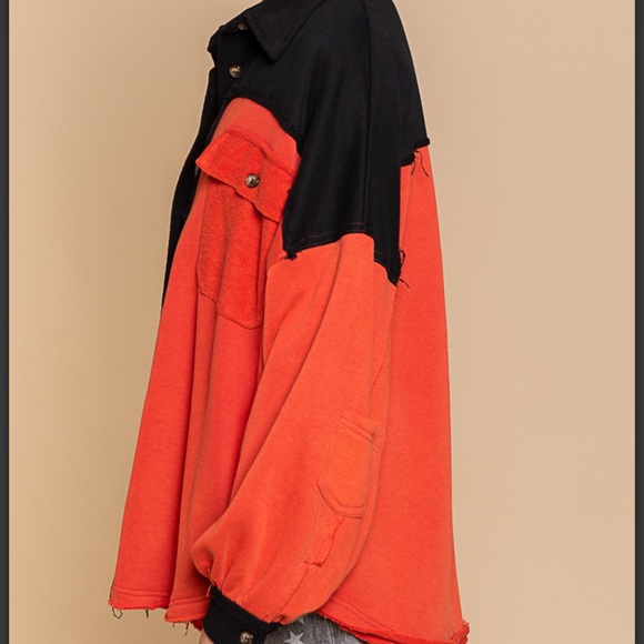 BP19❤️🖤POL pizazz in cherry+ black French terry shacke-lightweight+stunning❤️🖤 - Picture 5 of 11